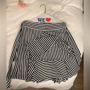 Bardot Striped Skirt with tie